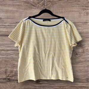 Tommy Hilfiger Cute Striped Boatneck T-Shirt Size XXL